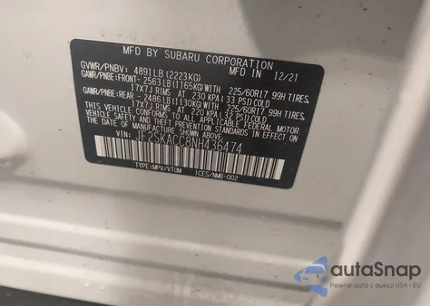 2022 Subaru Forester from USA, damaged, VIN JF2SKACC8NH436474